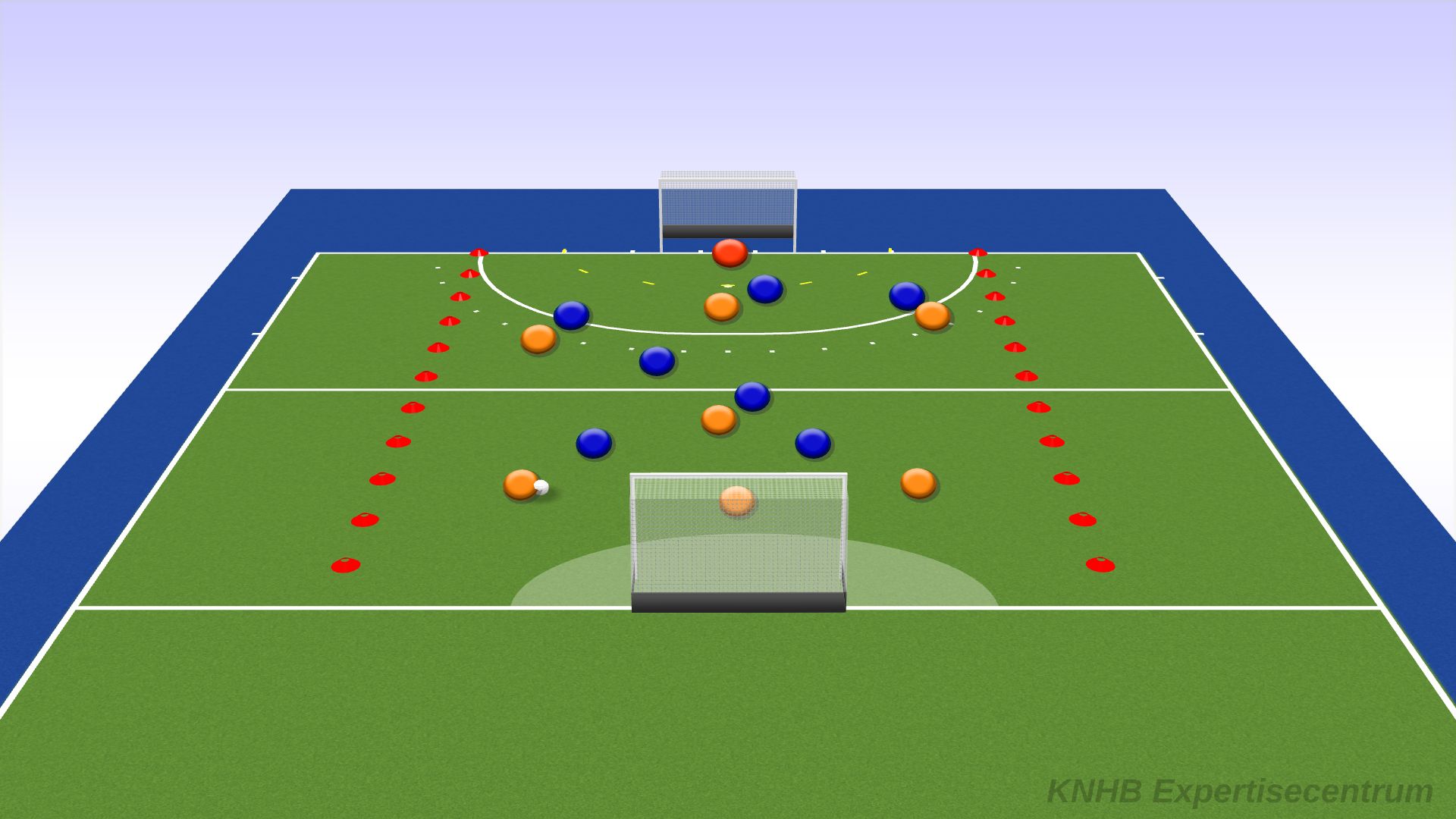 Opbouw door het centrum - Hockey Platform